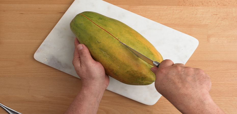 How to cut a papaya